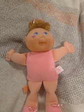 Mattel Cabbage Patch Kids 9" capelli castani occhi verdi 1995 bambola vintage firmata