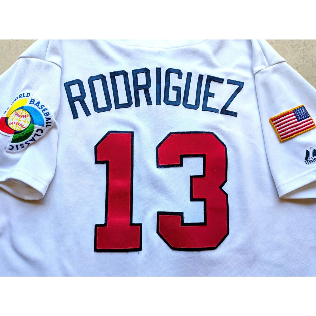 RODRIGUEZ WBC 2006 USA Majestic jersey 2XL World Baseball Classic