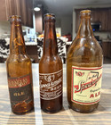Pensacola Spearman Brewing Co. 3 Vintage Brown Glass Beer Bottles Lot, Original — photo 1