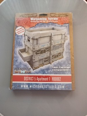 Micro Art Studio Wargaming Terrain District 5 Apartment 1 H00002 Infinity Rare