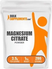 Bulksupplements Magnesium Citrate Powder - Magnesium 400Mg Supplem