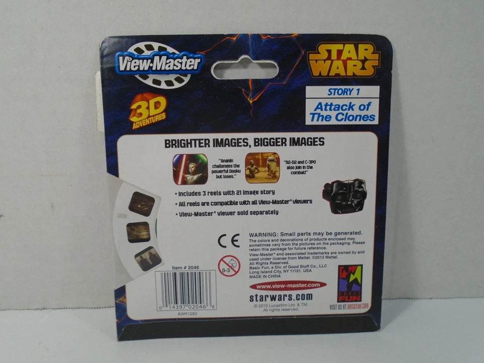 2013 VIEW MASTER--STAR WARS ATTACK OF THE CLONES--3 REEL SET (NEW) - Image 2 of 4