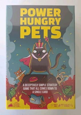 Exploding Kittens: Power Hungry Pets - Card Party Game (2-6 Players Age Ages 7+)