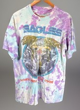   Vtg 1994 Eagles When Hell Freezes Over Tour Tye Dye Shirt- Distressed All Over  