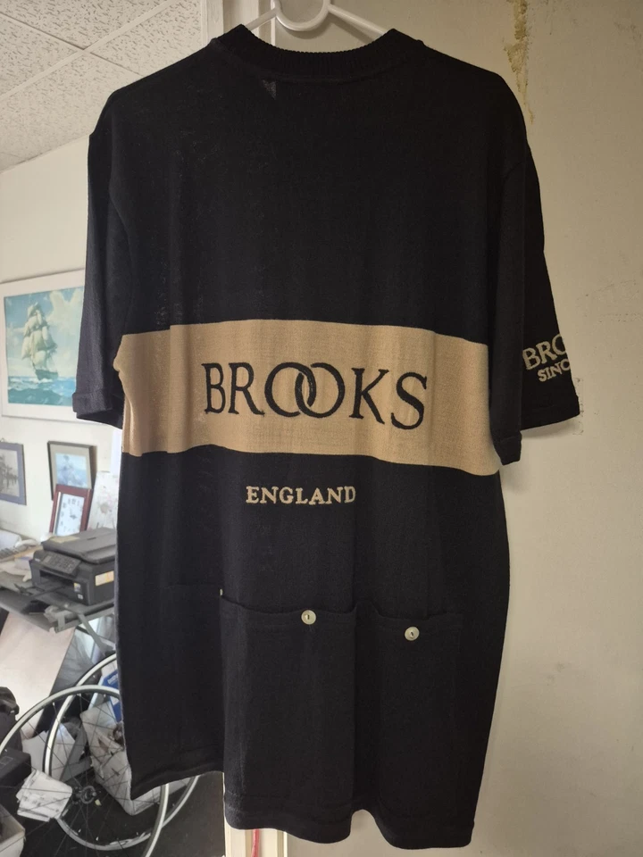 Brooks L'Eroica Mens XL Merino Wool Vintage Cycling Jersey NWT - Image 2 of 3