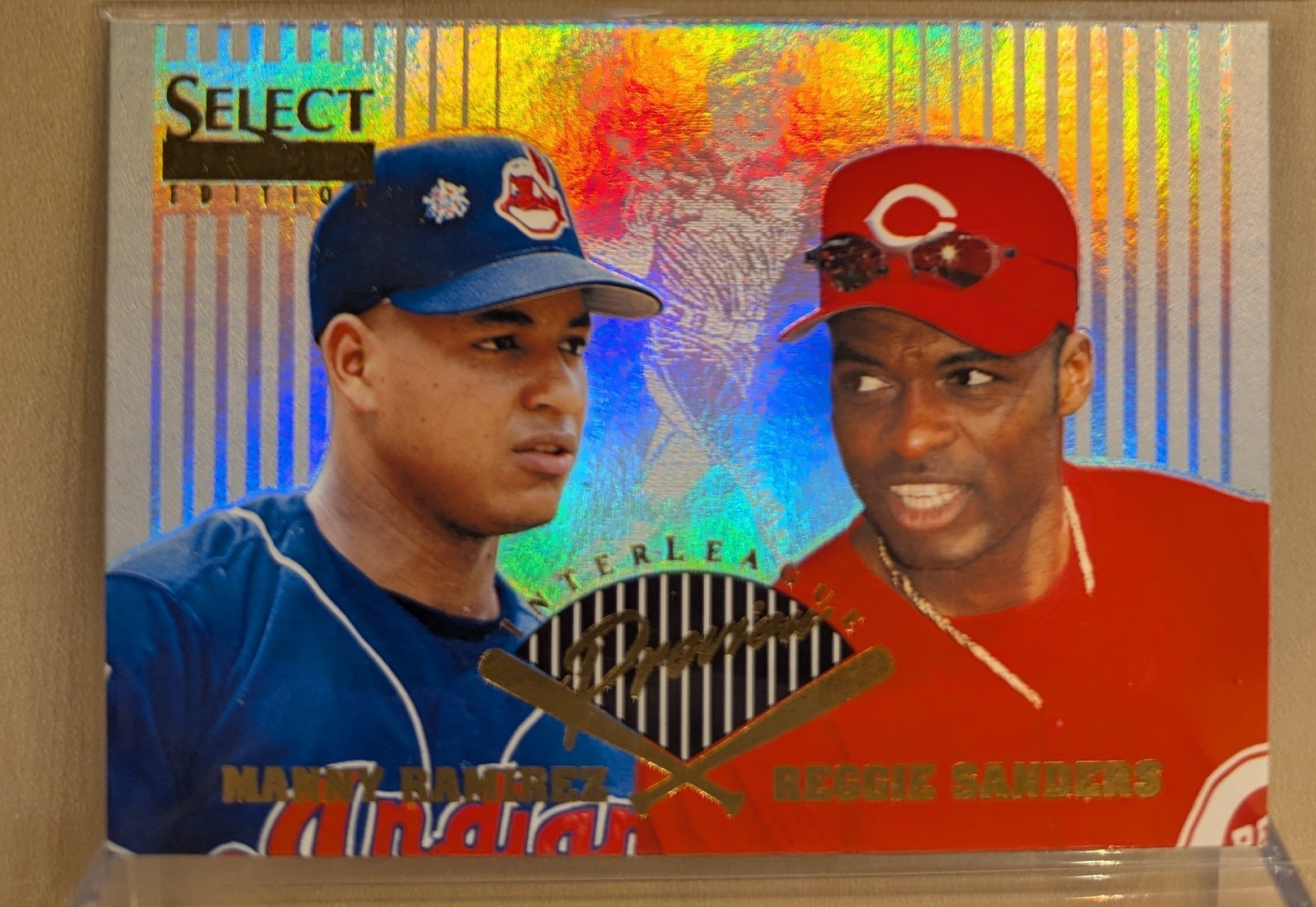 1996 Select Certified INTER-LEAGUE PREVIEW #8 Manny Ramirez Reggie Sanders RARE