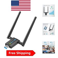 Effortless Wireless Connectivity: 1300Mbps USB WiFi Adapter for PC  Laptops