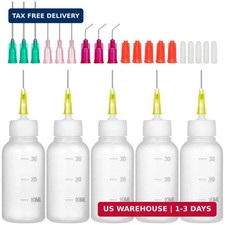 30ml Glue Bottles with Blunt Needle - Precision Tip Squeeze Applicator Dispenser