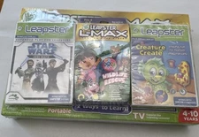 Leapfrog LEAPSTER L-MAX Handheld Learning Game System w/ 3 games!
