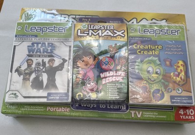 Leapfrog LEAPSTER L-MAX Handheld Learning Game System w/ 3 games!