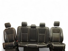 16-19 Jaguar Xj X351 Seat Leather Electric Bucket Cushion Front Rear Set Oem 16-19 Jaguar Xj X351 Seat Leather Electric Bucket Cushion Front Rear Set Oem
