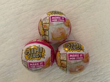 MGA  s Mini Verse Make It Mini Food Diner Series 3 Brand New Sealed Lot Of 3