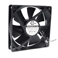120MM 12V Waterproof PC Cooling Fan,120X120X25MM Dual Ball Bearing High Speed