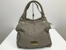 Marc Jacobs Y2K Classic Q shoulder Hand bag Miniboston Light Gray Leather Used