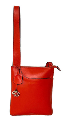 Radley The Camden Collection Umhängetasche rot Leder Medium Messenger Bag