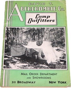 Vintage 1940 David T. ABERCROMBIE Co. Camp Outfitters Catalog