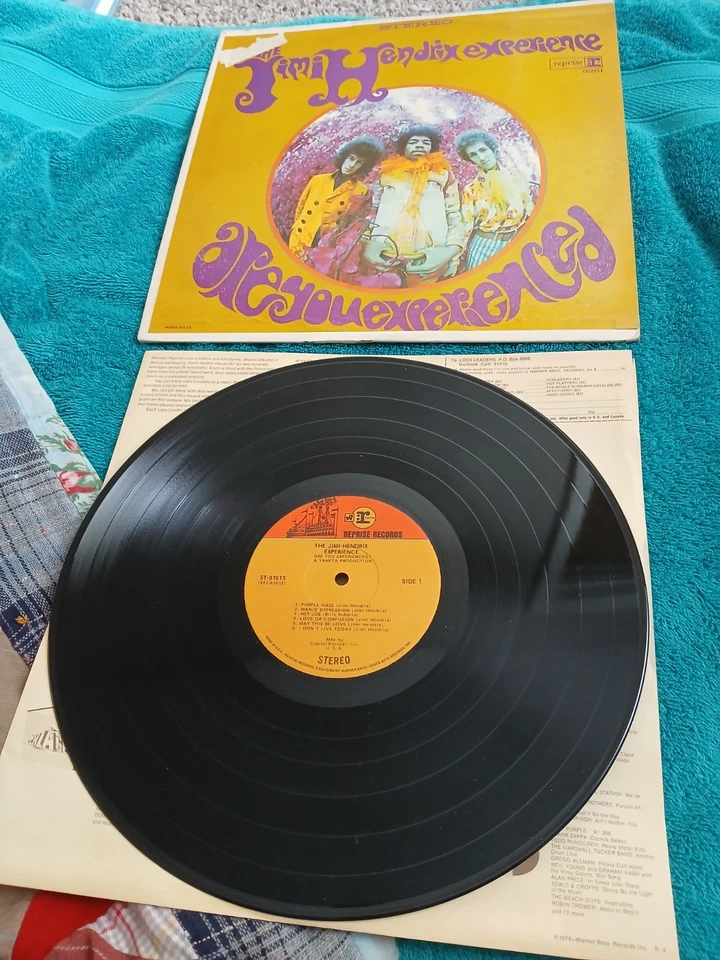 1968 Jimi Hendrix Are You Experienced Vinyl VG++ /VG+ Reprise Stereo Purple Haze - Image 2 of 4