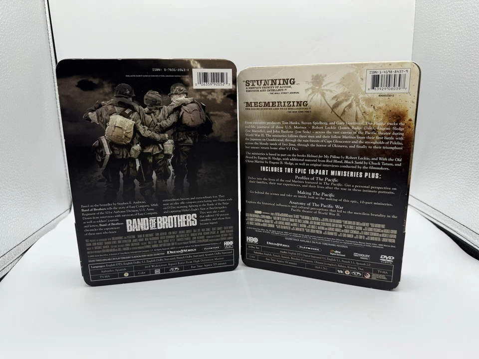 HBO Original's Band of Brothers and The Pacific Collectors Edition Metal Tin Set Foto 2 de 2