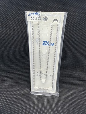 Bliss Sterling Silver Chain Necklace 20  French Rope