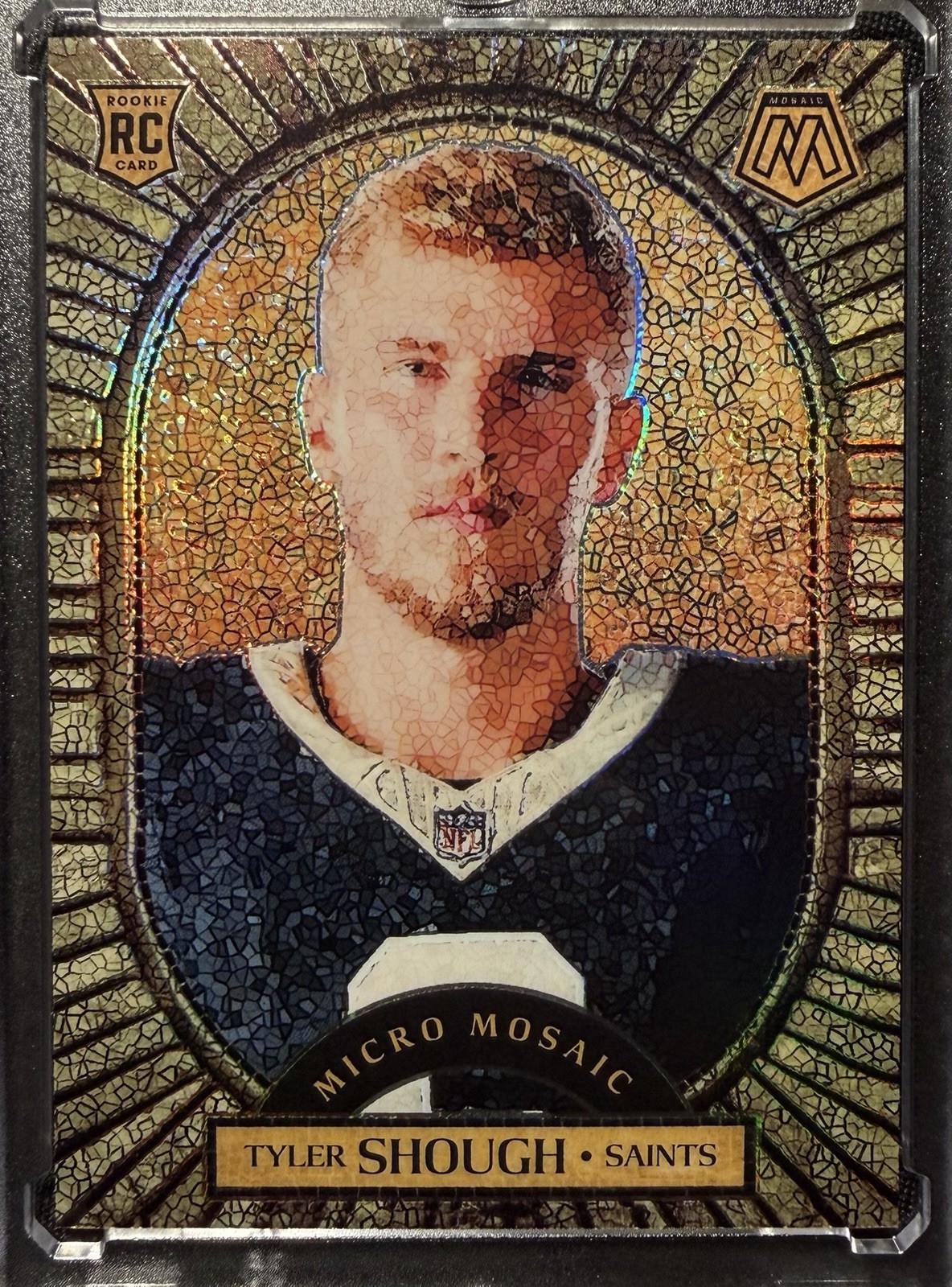 2025 Panini Mosaic Tyler Shough Micro Mosaic Rookie SSP Case Hit