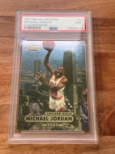 1997 METAL UNIVERSE CHAMPIONSHIP #23 MICHAEL JORDAN PSA 9
