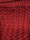 7th Hudson Large Dog Cable Cozy Turtle Neck Sweater Wine Color — photo 3