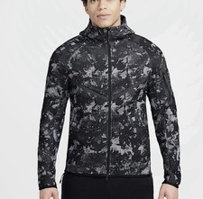 Nike Tech Windrunner Men's Fleece Full-Zip Hoodie Black HV5055-060 Size XXL