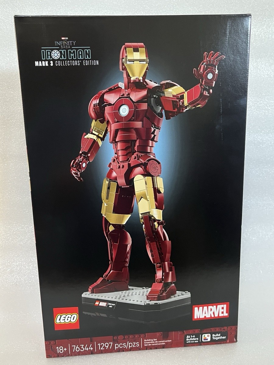 LEGO 76344 Marvel Iron Man Mark 3 Collectors' Edition 1297 Pcs NEW