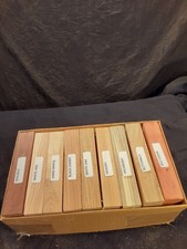 36 Piece 9 Species Dry Pen Blanks 1 x 1 x 5 1/2" Lathe Turning Wood Craft
