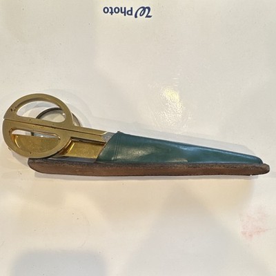 Vintage Hoffritz Germany Set w/ Case: Letter Opener, Shears & Magnifying Glass