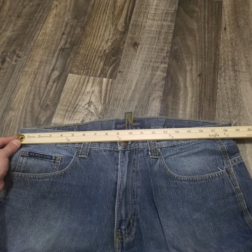 Vintage US Polo Assn Baggy Jeans Herren 36x32 Wide Leg Carpenter 90s Y2k Denim - Bild 13 von 22