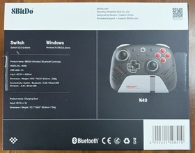 Open Box 8BitDo NES 40th Anniversary Ultimate 2 Bluetooth Controller + Keychain