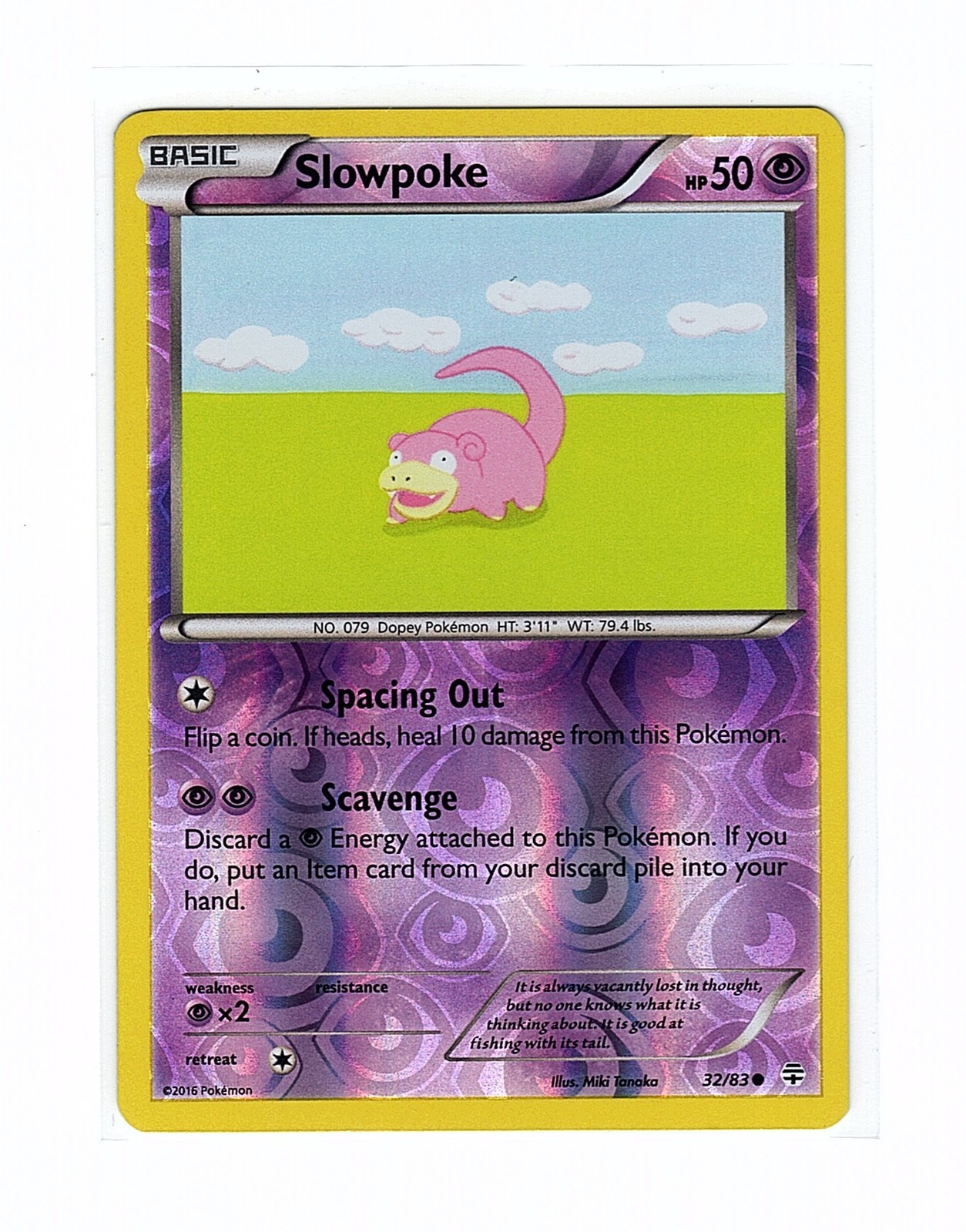 Slowpoke 32/83 Generations Reverse Holo - Pokemon Card LP