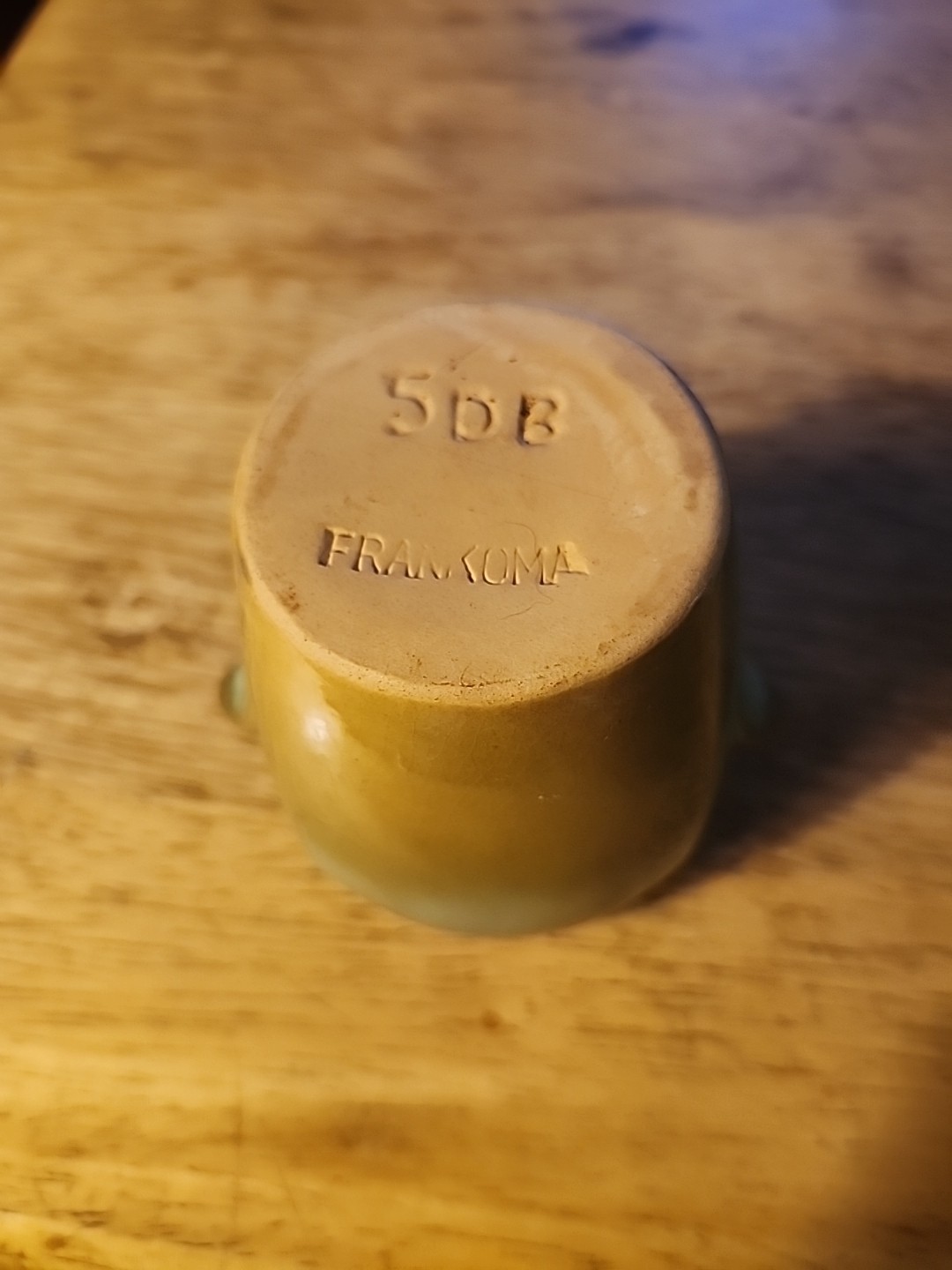 Frankoma Prairie Green Open Sugar & Creamer Set, 5 DA 5 DB