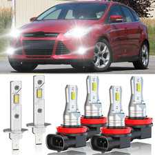 For Ford Focus 2012-2018 Led Headlight Hilofog Lights Combo Bulbs White 6pcs