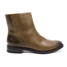 Women's  Franco Sarto Mist Olive Leather Ankle Boots Size 8 NEW