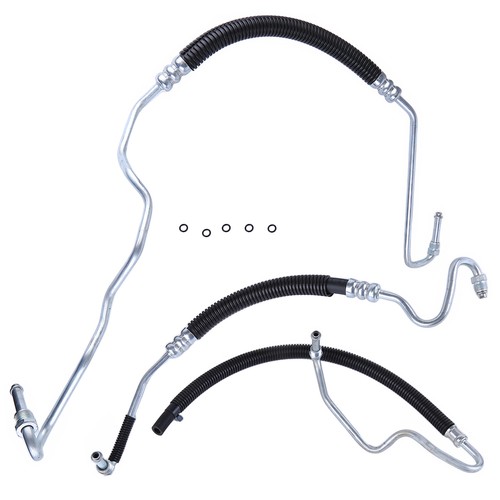Power Steering Hose Kit For Silverado 2500HD 6.6L Turbo Diesel Hydroboost 01-06 - Picture 9 of 19