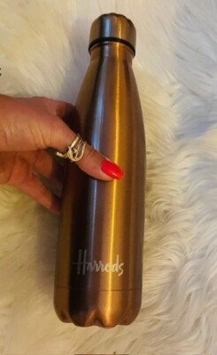 Harrods London Isolierflasche Edelstahl Shiny 500ml Thermosflasche Trinkflasche