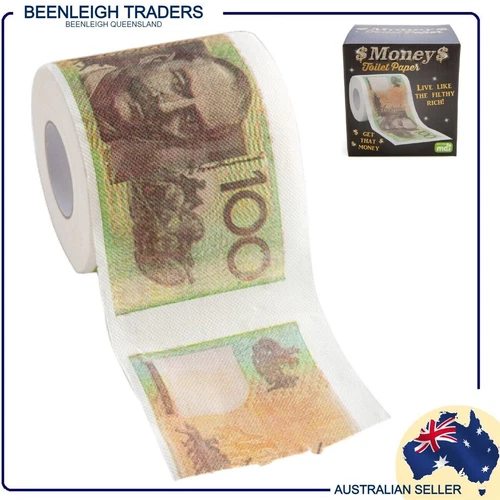 Australian $100 NOTE TOILET PAPER Throw Some Cash Down The Dunny Brand New