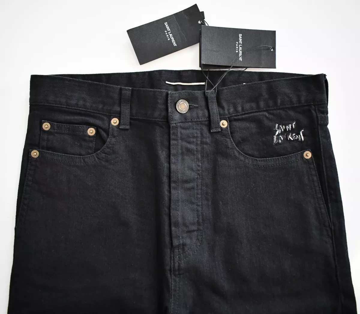 SAINT LAURENT D14 M SL LW Black SLIM Skinny Fit LOW WAIST Men