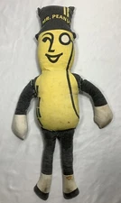 Vintage Planters MR. PEANUT Stuffed Plush Toy Doll Advertising Promo 20"