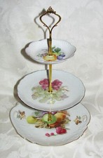 Custom Three Tier Cake Stand Made With Antique Plates Tea Party