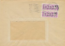 DDR 1956, 10 Pf Zentraler Kurierdienst MeF auf Kab.-Brief des DDR Ministeriums 