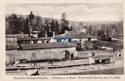 Postcard Brieulles historical estate from the 17th century