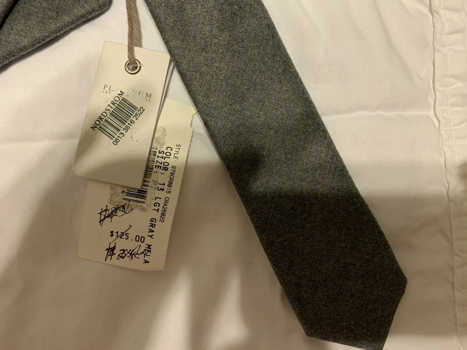 ELEVENTY Corbata Flaca Lana Hecha a Mano en Italia Foto 4 de 4