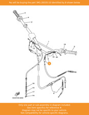 YAMAHA Cable, Clutch, 3M1-26335-10 OEM RT100