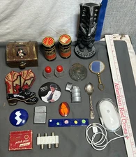 JUNK DRAWER Boxlot Misc SMALLS Tiki Totem MICHEAL JACKSON Mac Apple PITCH PIPE