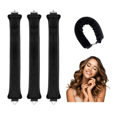 HIOQFR Overnight Blowout 3 Rods Hitzefreie Lockenwickler Haar Locken Ohne Hitze 
