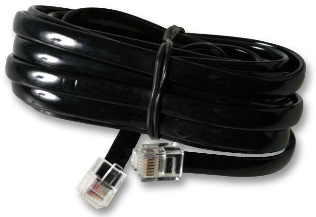 Conector Rj12 32FT, 10M, RJ12 Conector A Enchufe, Módem/Teléfono Cable Negro, Para ...