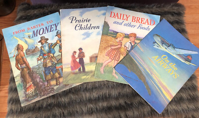 BASIC  EDUCATION SERIES, Lot of 4 Vintage Paperback Books, 1942-1947